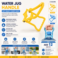Ergonomic water jug lifting handle for large water bottles